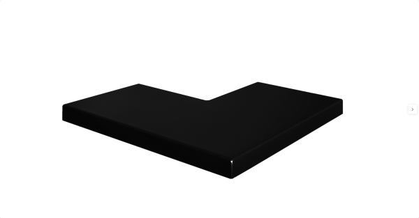 ANGLE 90° POUR COUVERTINE NOIR SABLE RAL 2100