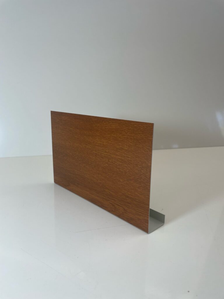 Bandeau avec nez en retrait cuir-marron